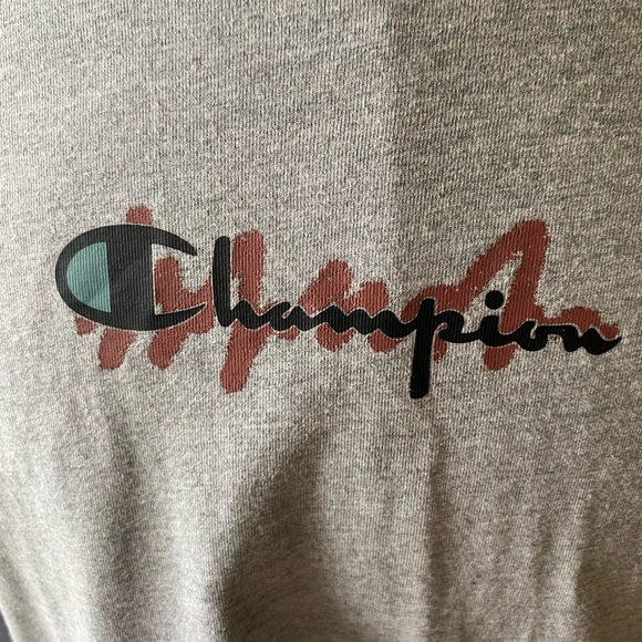 Vintage Champion Label - CHAMPION Shadow Logo LRG Long Sleeve Shirt - Picture 8 of 8